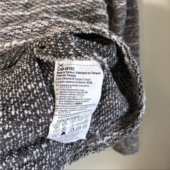 𝅺SCOTCH & Soda Leather Metallic Knit Crewneck Sweater Size 1 = US 4 (Small) - Picture 8 of 10